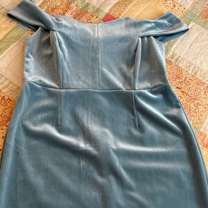 Eva Mendes for New York & Company One Shoulder Blue Dress